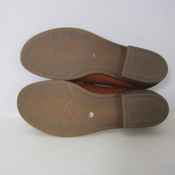 New EARTH Etedie Womens 8 M Brown Leather Slip On Loafers Preppy Classic Comfor - Picture 8 of 12